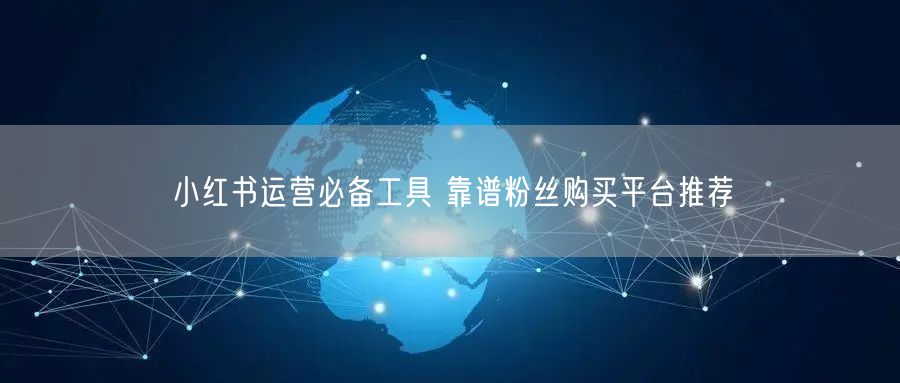 小红书运营必备工具 靠谱粉丝购买平台推荐